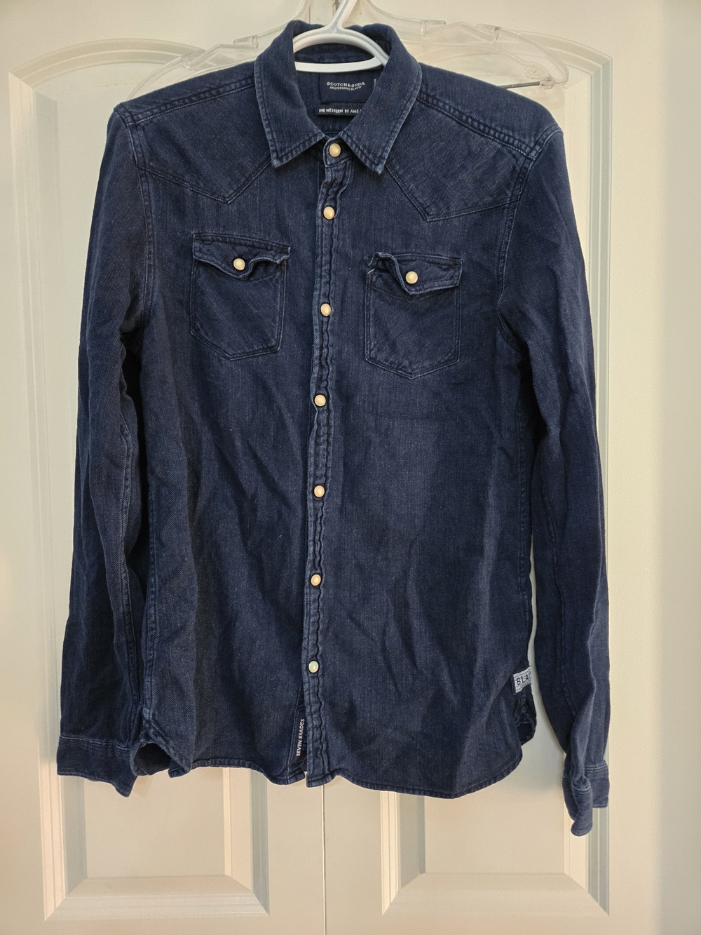 Scotch & Soda BLAUW Dark Denim Western Shirt - Blue